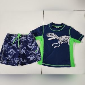 Carters Baby boy Rash Guard & Swim trunk set